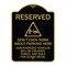 Signmission Reserved Do Not Think About Parking Here Unauthorized Vehicles Crushed Towed and Sold, BG-1824-22984 A-DES-BG-1824-22984 - alternate 1